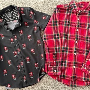 Boys Christmas shirts (set of 2)